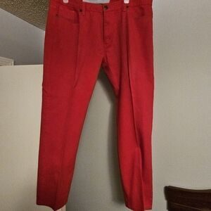 Men's Classic Red Jeans